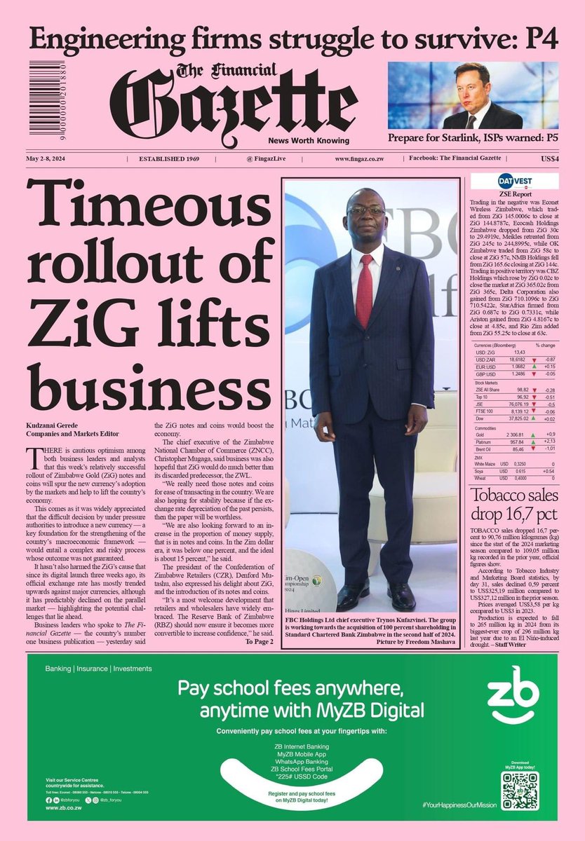 #ZiG is poised to transform our country’s economy! Watch the space!