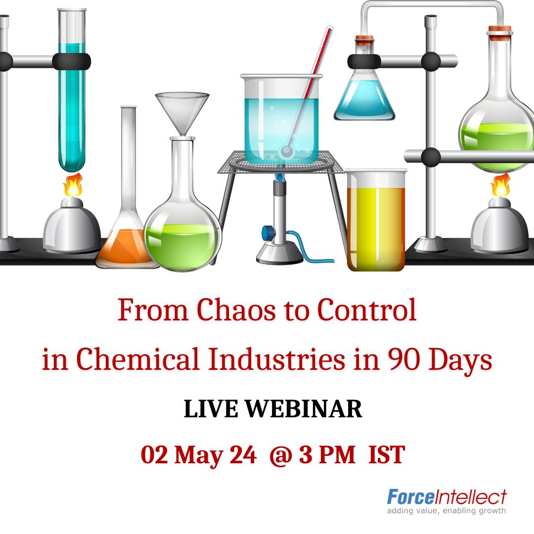 Streamline #operations & gain complete control of #Chemicals business in 90 days.

Join our #webinar “From #Chaos to #Control in #Chemical Industries in 90 days.”

#RegisterNow!

zurl.co/cyHF 
 
#chemicalmanufacturing #erpsolution #Chemicalindustry