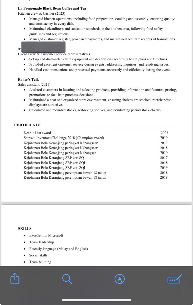 “ i love your resume”😭😭🫵🏻haritu pi interview kerja, recruiter cakap resume cantek🥹resume korang macam mana? certificate tu macam tak perlu kan?