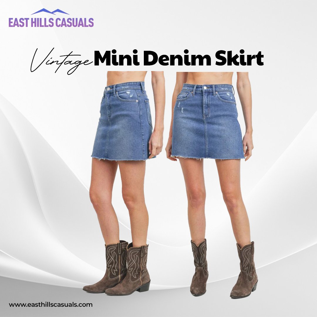 Step back into the retro vibes with our vintage mini denim skirt! Pair it with a graphic tee for a timeless look.

bit.ly/4beHFrD

#VintageFashion #DenimSkirt #MiniSkirt #ThrowbackStyle #RetroFashion