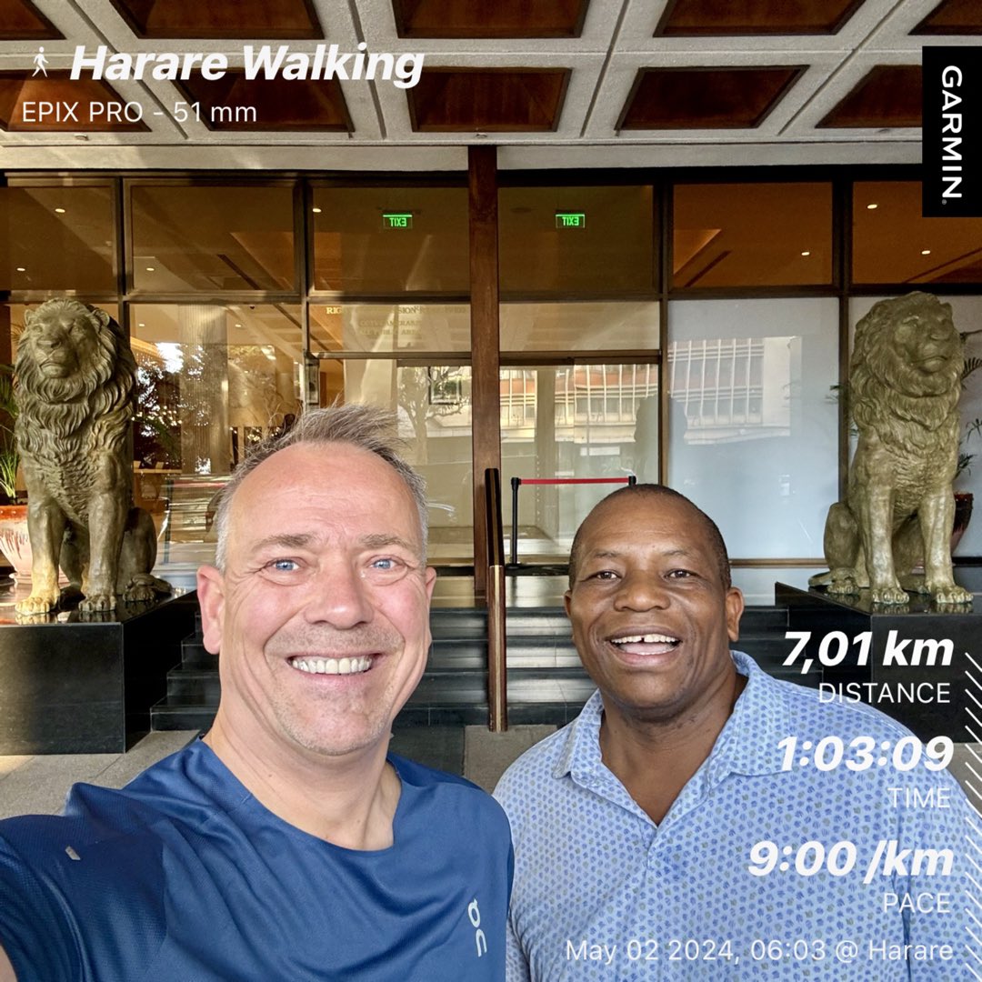 #welcome to #harare and the @meikleshotel #zimbabwe #greatplace to #walk 🏃🏽🏃🏿‍♂️and #work 🤩 #keepgoing and #stayfit 💪😃🙋‍♂️