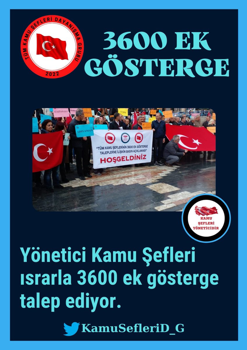 KamuSefleriD_G's tweet photo. 81 İlden 2 yılı aşkın süredir 3600 ek gösterge hakkı için sesini duyurmaya çalışan Yönetici #TümKamuŞefleri ni Görmezden Gelmeyin! Sayın Cumhurbaşkanımız @RTErdogan'ın 2023 yılında verdiği sözün tutulması için Hala Geç Değil! Mağdurlar sonuç bekliyor. @isikhanvedat @memetsimsek https://t.co/zMdSiNW1Fg