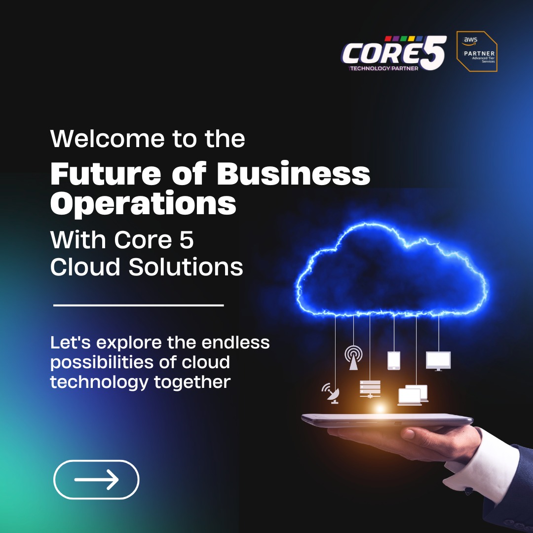 Core5systems's tweet image. Discover the future of business operations with Core5 Cloud Solutions!🚀 

Scalability, Security, Efficiency, and Innovation - explore endless possibilities and transform your business today!
#Core5Solutions  

 #cloud #data #aws #amazonwebservices #MachineLearning #core5