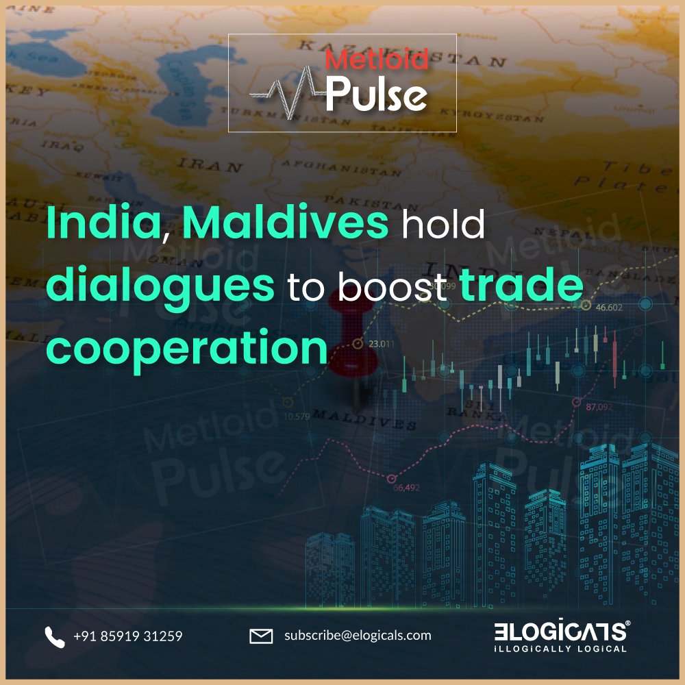 India and Maldives engage in dialogues to enhance trade cooperation.  #TradeTalks #IndiaMaldivesRelations #TheMetloid #Elogicals