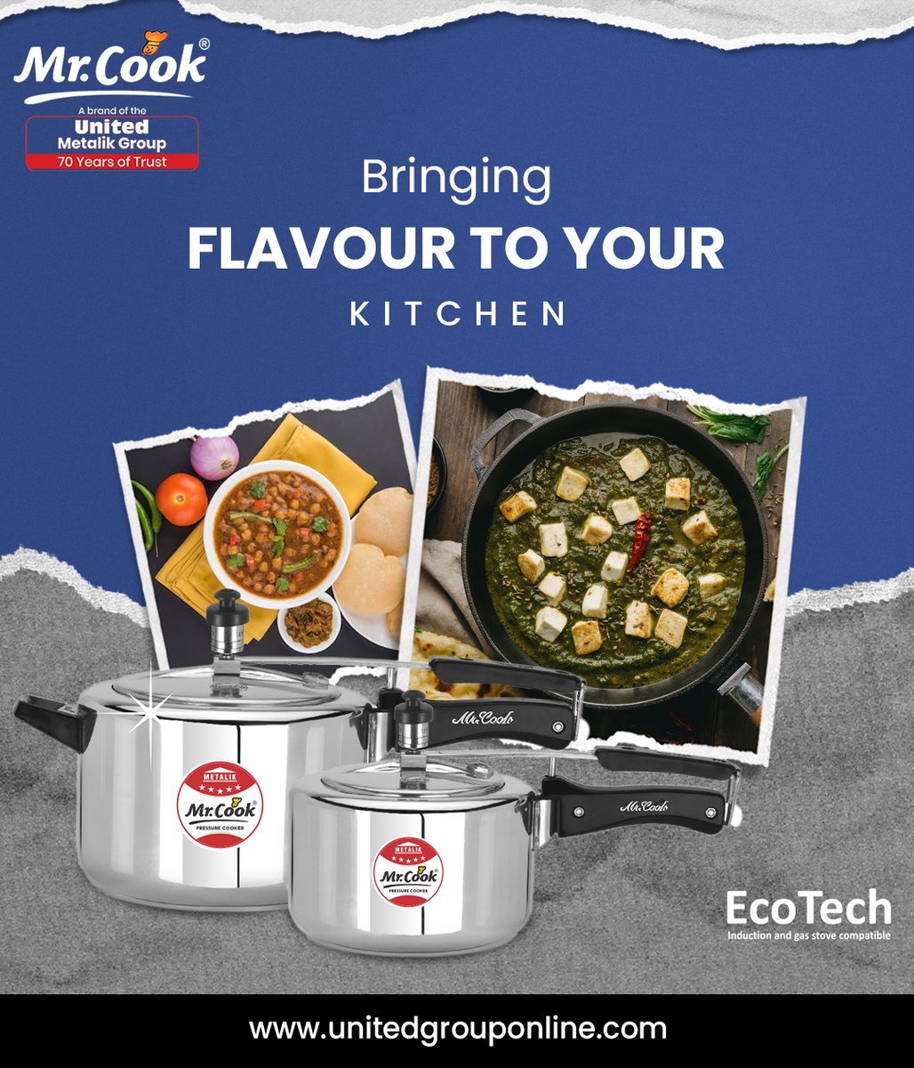 Bringing Flavour to your Kitchen...
.
.
#MrCook #Cookers #Cookware #PressureCookers #silky #unirize #eliteplust #Ezylock #HealthyCooking #stainlesssteel
#Durable #Reliable #PremiumQuality #Tastyfood #Chefchoice
#Qualityproduct #Customersatisfaction