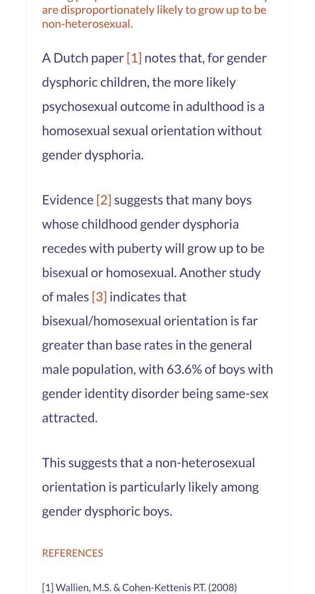 @RhunapIorwerth @Adamprice This is the point Adam doesn't seem to understand. For a majority of children, gender dysphoria does resolve itself and most children turn out to be same-sex attracted. It has been acknowledged that the Tavistock GIDs was 'transing the gay away' in many cases.