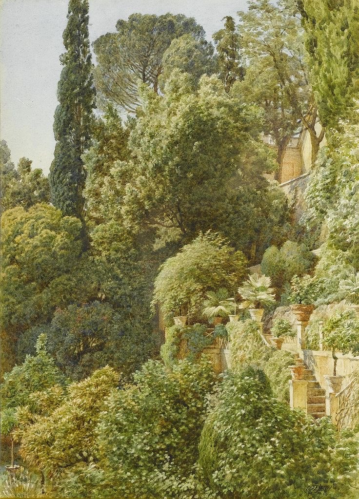 Сэр Эдвард Джон Пойнтер (1836–1919) Вид на итальянскую террасу