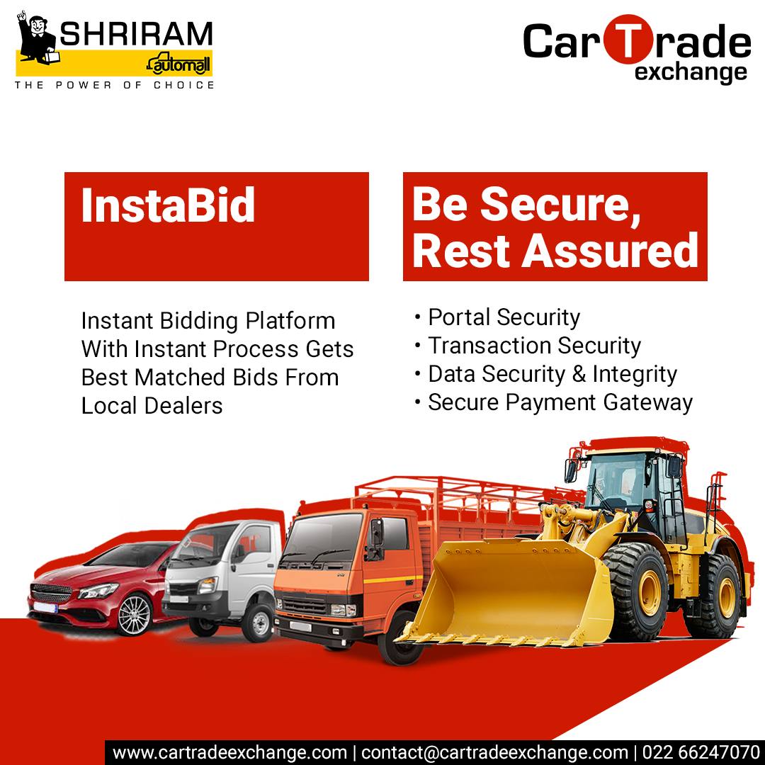 ShriramAutomall's tweet photo. Bid for preferred vehicles and equipment online. We offer quick bid matching through advanced algorithms along with top-notch data security.
Participate in Online Auctions: https://t.co/CuLxZ9S4HL
#CarTradeExchange #BuyNow #Sell #CTE #UsedVehicleAuction #OnlineAuction https://t.co/9PDn2HyD4w