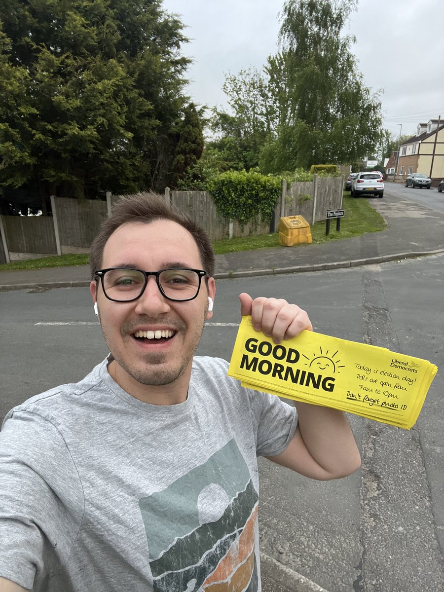 Good morning 🌅 Today is polling day 🗳️ I’ll be helping get out the vote out in key races across Yorkshire, inc for my mum, helping Leeds & Bradford, & of course pounding the streets for Felicity Cunliffe Lister who would be a fantastic Y&NY Mayor 🔶 Let’s do this 👏