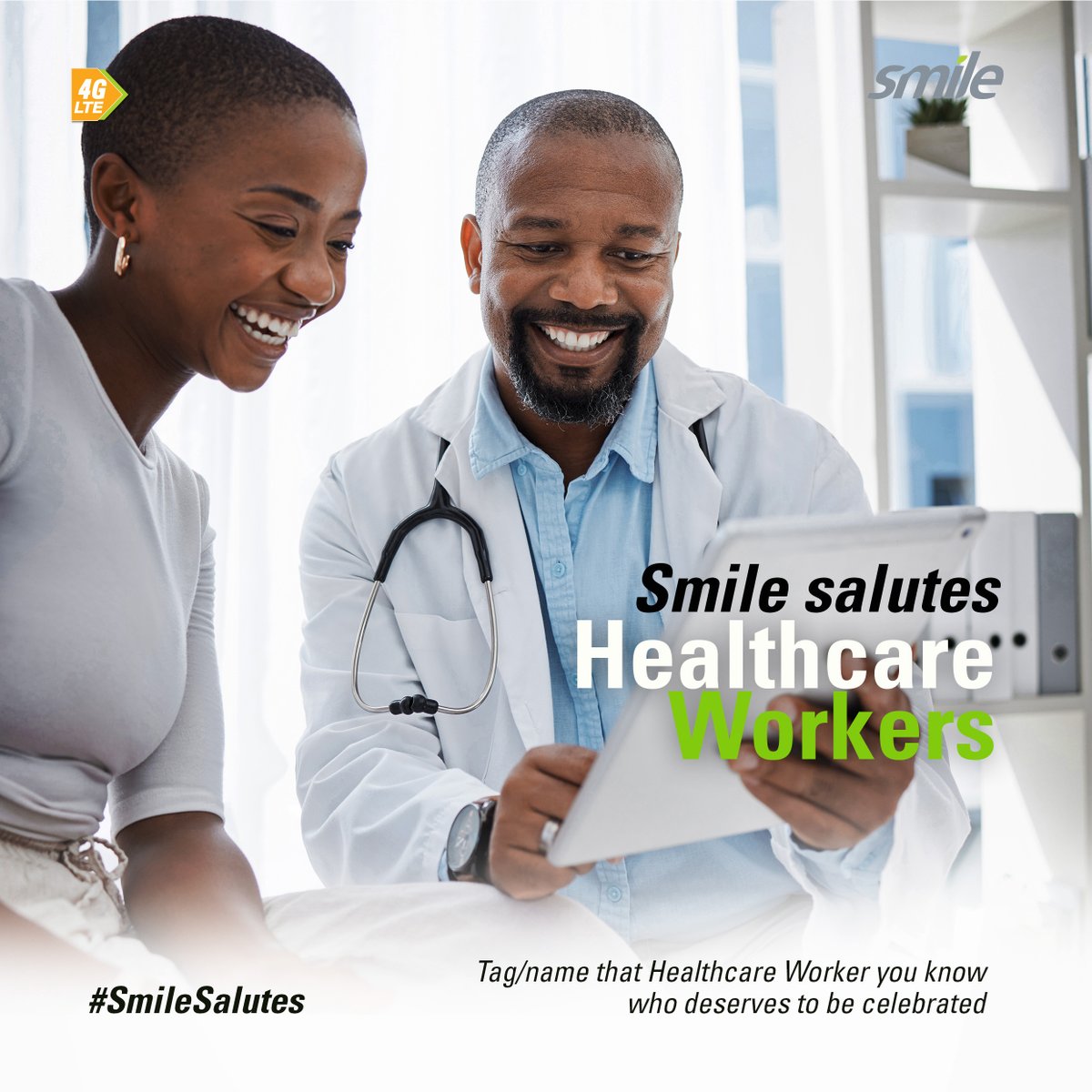 Smile   Salutes the tenacity of the Health Care workers today
 
Tag any hard working healthcare worker that you know who deserves to be   celebrated. 
 
Highest nominations by reactions wins a special gift. Smile
 
#Smile #SmileSalutes #workersday #celebrate