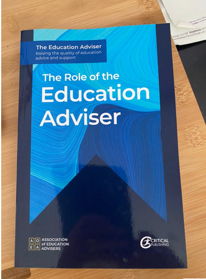 Today I'm pleased and honoured to be joining an AOEA (@EducateAdvise) session with other authors of this publication. Thanks again colleagues for asking me to contribute.