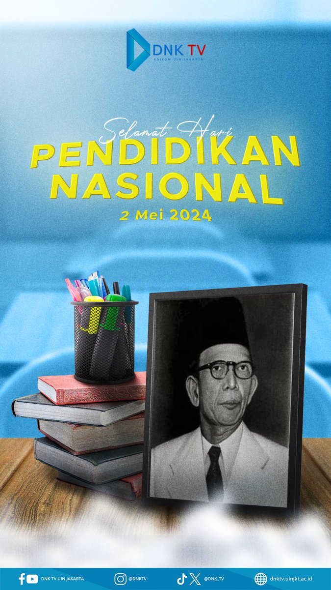 DNK_TV's tweet image. DNK People, kalian ingat nggak sih, hari ini ada apa? Yap,  tepat pada hari ini, Kamis, 2 Mei 2024 diperingati sebagai Hardiknas atau Hari Pendidikan Nasional!
Omong-omong, gimana ya kabar pendidikan di Indonesia saat ini? Yuk, kita bahas!
#DNKThreads #Pendidikan