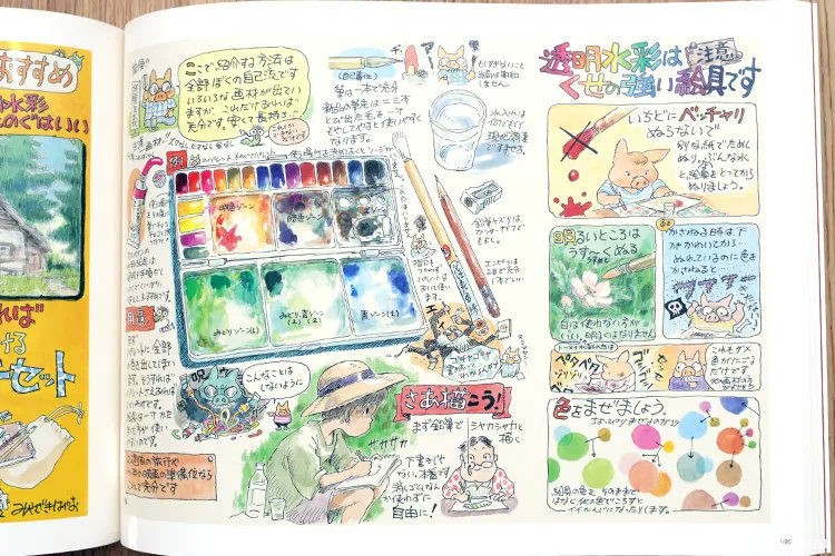 The original art work is collected in the splendid 2 volume Hayao Miyazaki And The Ghibli Museum art book set 宮崎駿とジブリ美術館 - halcyonrealms.com/books/hayao-mi…