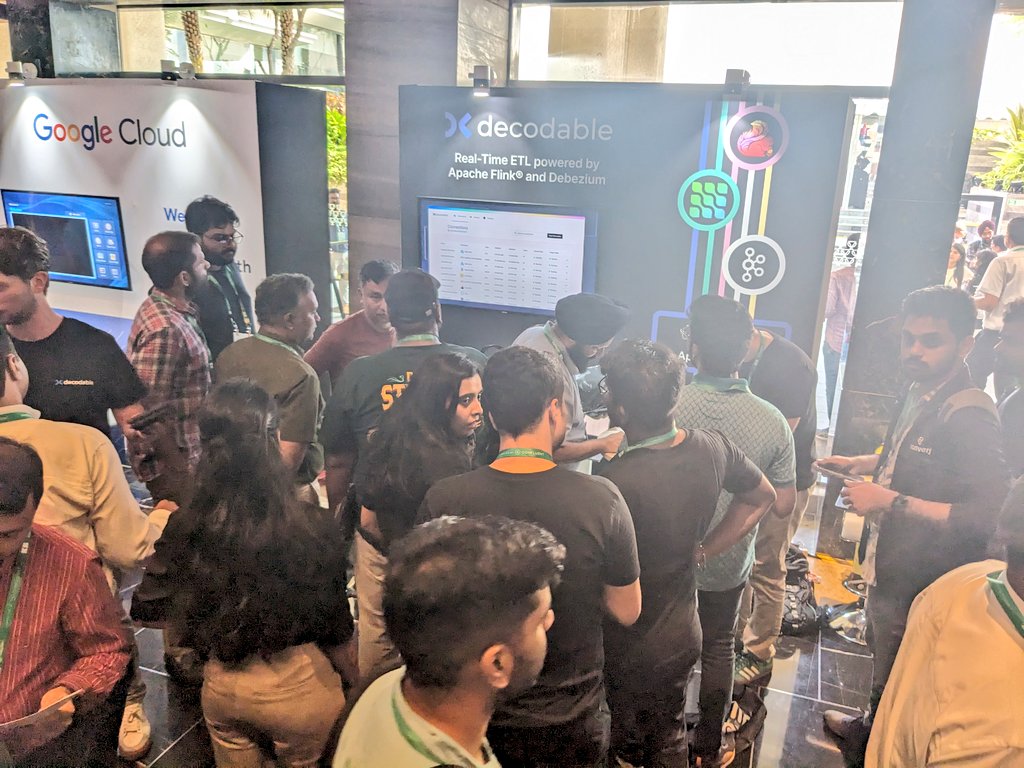 Wow, completely blown away by the abinterest in @Decodableco at #KafkaSummit Bengaluru 🇮🇳! Absolutely epic. So many great conversations non-stop for the last few hours. Note to myself: let's have 5x more swag next time 🤓.