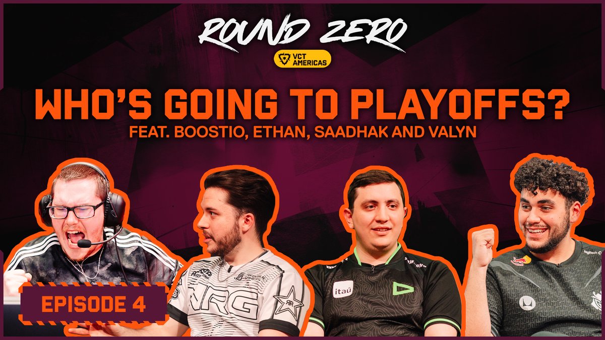 Welcome back to Round Zero for Week 5! Join us as @Boostio, @ethanarnold, @loud_saadhak, and @valynfps make the talk before the final matchups of the regular season! #VCTAmericas 📺 Watch now: youtu.be/lefLAaO8agg