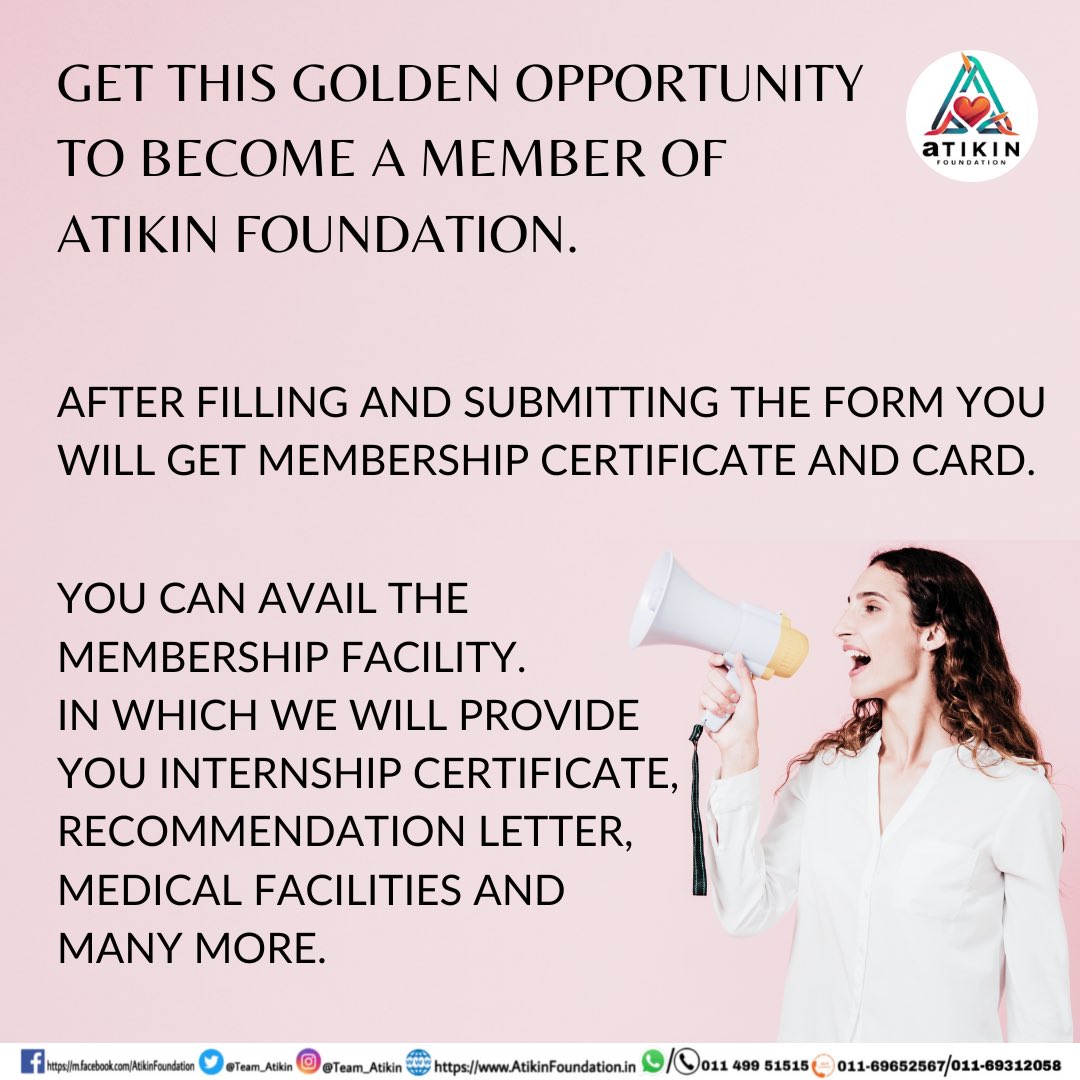 GRAB IT NOW!
MEMBERSHIP FORM LINK👇🏻
docs.google.com/forms/d/e/1FAI…
#Team_Atikin #Member #membership #MembershipCard #opportunity #membersonly #health #healthylife