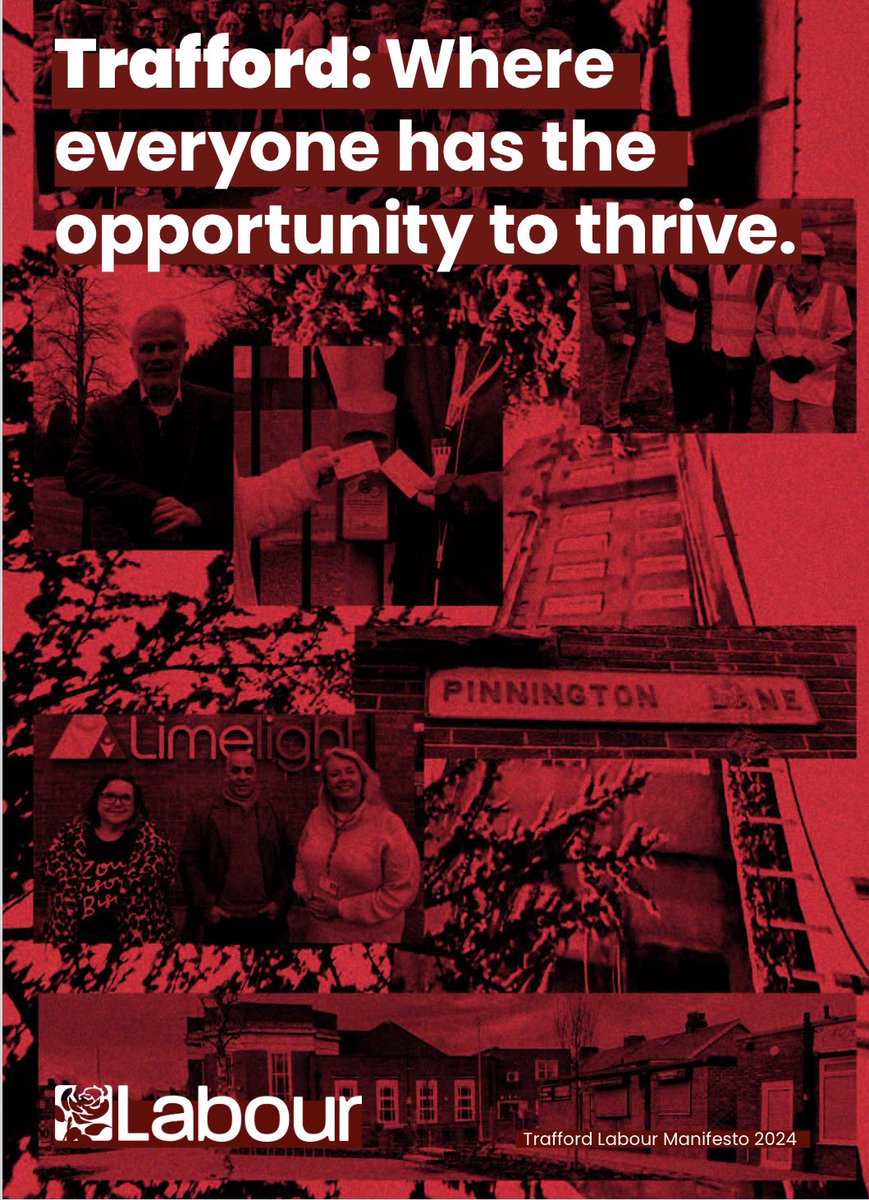 Only @Trafford_Labour have put forward a comprehensive manifesto for our Borough. You can read more about our vision here: traffordlabour.org.uk/trafford-labou…