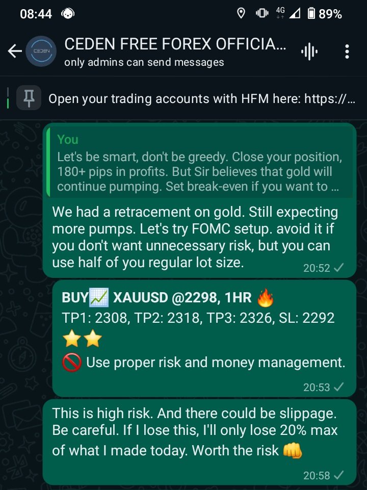 It's been a while since posting here. But gold completely destroyed yesterday with two setups, pre &amp; FOMC signals. Why would anyone pay for signals when I'm here giving you better service for free?😤it may not last forever, take advantage now!