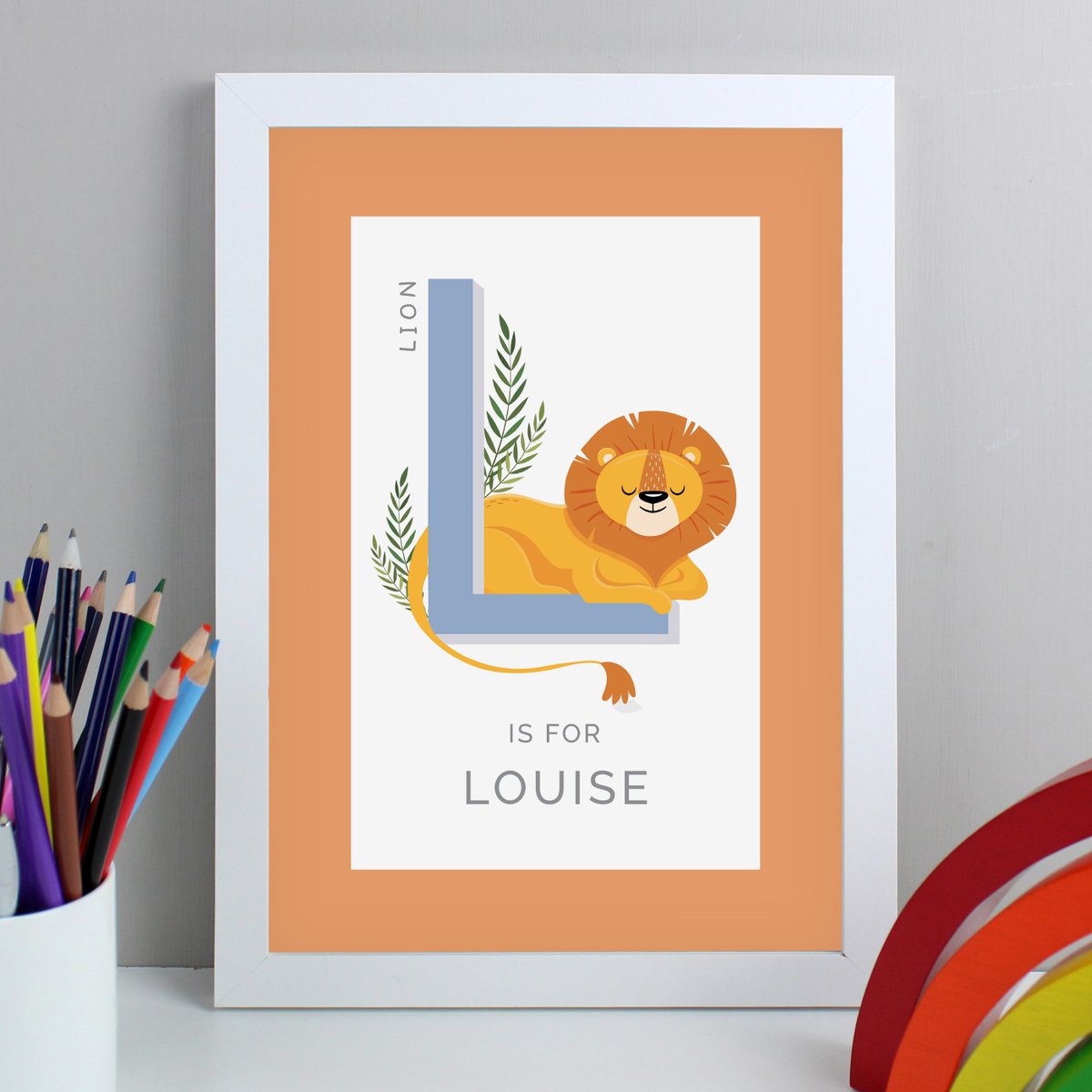 Personalised with an initial & name & decorated with an animal who's name begins with the same letter, this framed print would be a lovely addition to a child's room lilybluestore.com/products/perso… #giftideas #animalalphabet #elevenseshour #mhhsbd #EarlyBiz