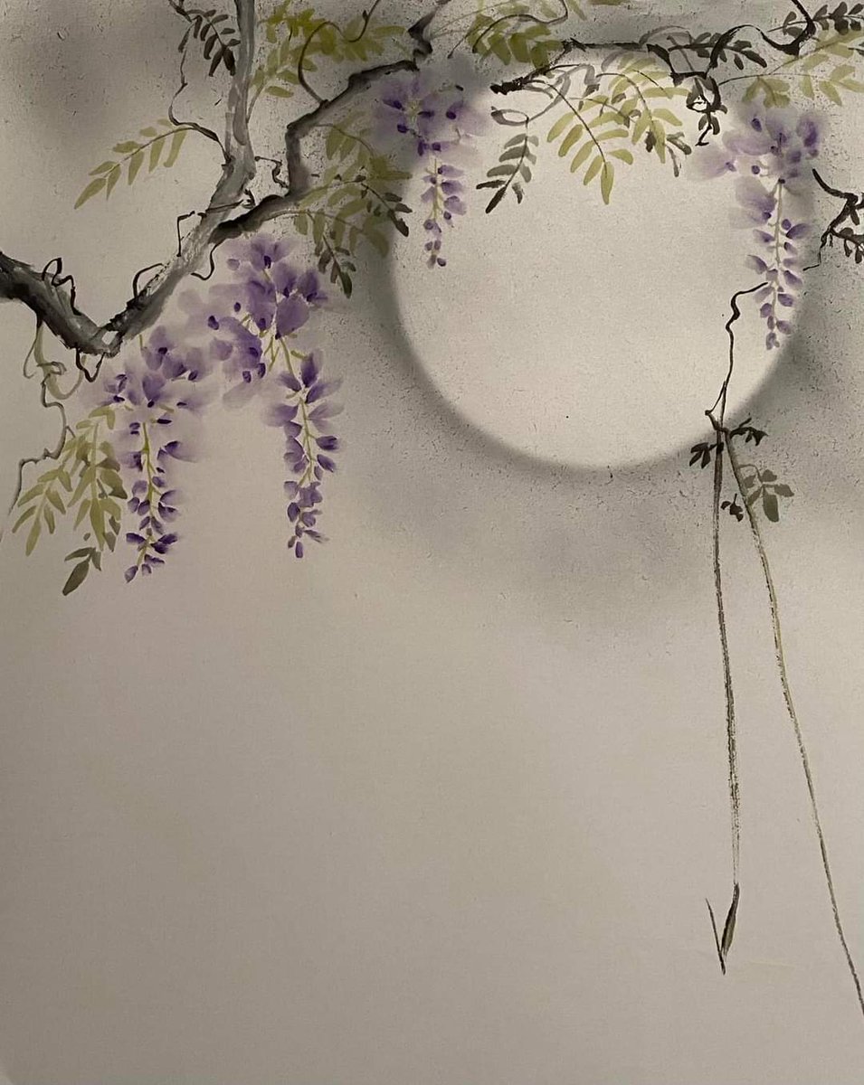 'In pale moonlight the wisteria’s scent comes from far away.' - Yosa Buson (与謝 蕪村, 1716-84), Japanese poet and painter of the Edo period