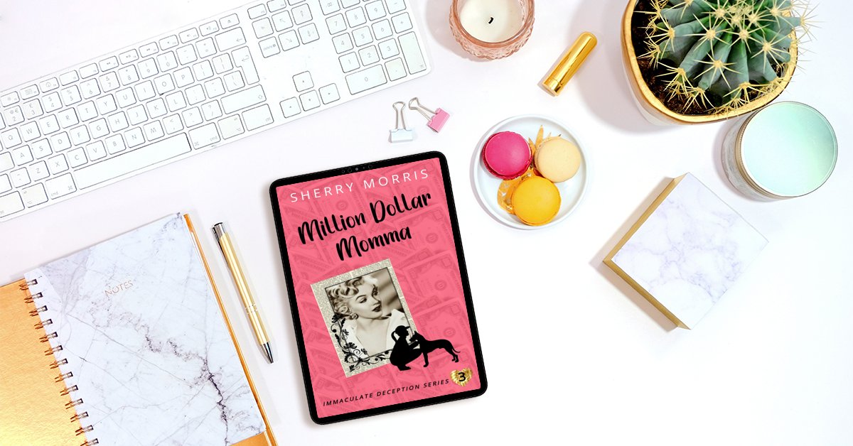 Donna's Great Dane is the reincarnation of Marilyn Monroe in MILLION DOLLAR MOMMA Immaculate Deception Series Book 3 by SHERRY MORRIS US amzn.to/48zCHUy Ad #Mystery