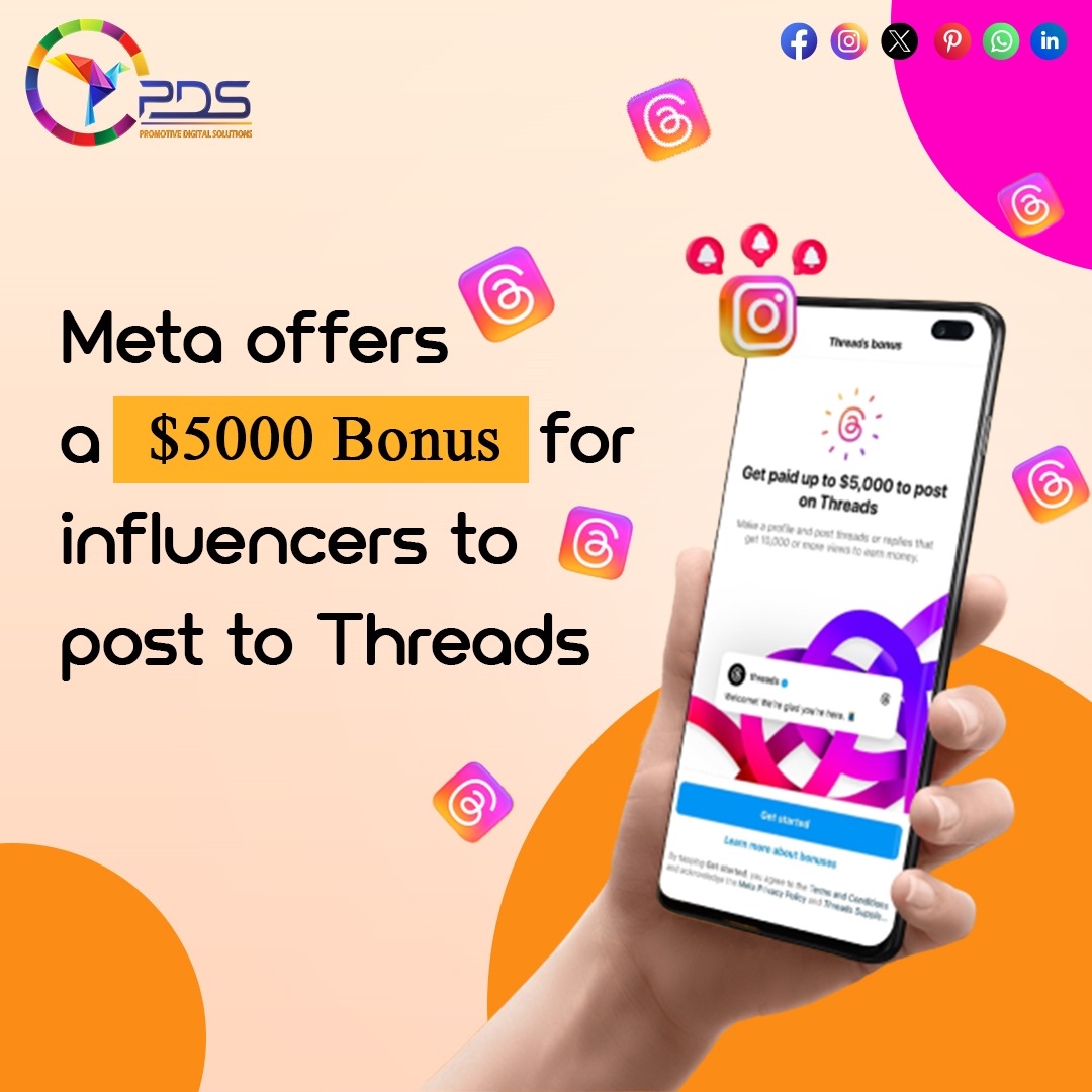 🚀 Elevate your influence with Meta Threads! 💫 Calling all trendsetters, game-changers, and content creators: Meta is amplifying your voice and rewarding your creativity! 

#InfluenceRewarded #MetaThreads #EmpowerCreativity #ElevateYourInfluence #MetaMagic #TrendsettersUnite