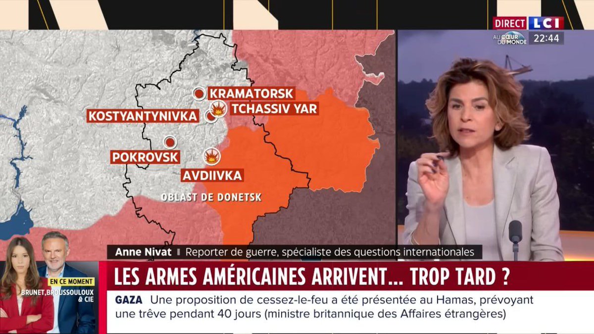 👻 Zelensky fue advertido sobre las consecuencias de perder el Reloj de Yar
La corresponsal de guerra francesa Anne Nivat, hablando en el canal de televisión LCI, explicó cómo la salida de la ciudad amenaza a las Fuerzas Armadas de Ucrania 'Si los rusos logran tomar el control de