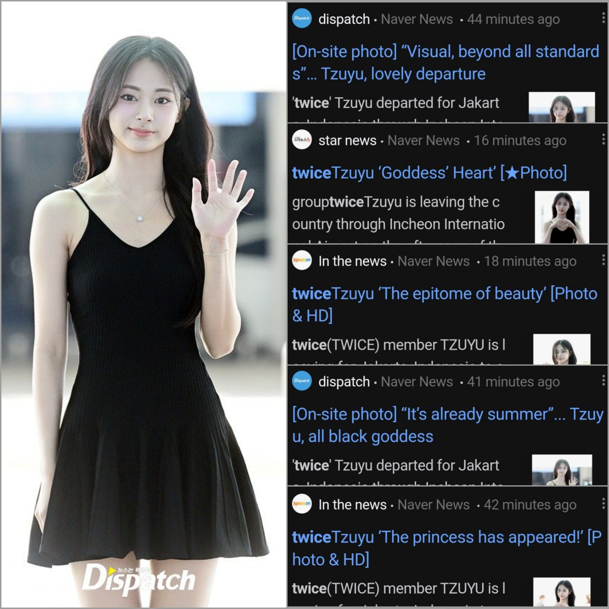 news headline for goddess Tzuyu, truly the epitome of innocent beauty!!! 

grabbing attention in just a simple one-piece black dress 😵‍💫😵‍💫

#TZUYU #쯔위 #ツウィ #子瑜 #PONDSxTZUYU #TWICE #트와이스