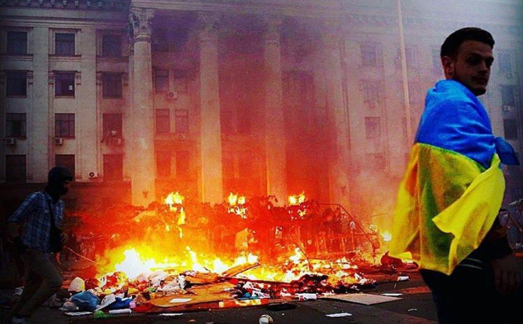 Today is the 10th anniversary of the 2nd May 2014, anti-Russian pogrom at the Odessa Trade Union House by US/EU/Zionist -backed Ukrainian extremists.

At least 42 peaceful pro-Russians were burnt or beaten to death. 

The brutality helped spark the Donbass rebellion against Kiev.