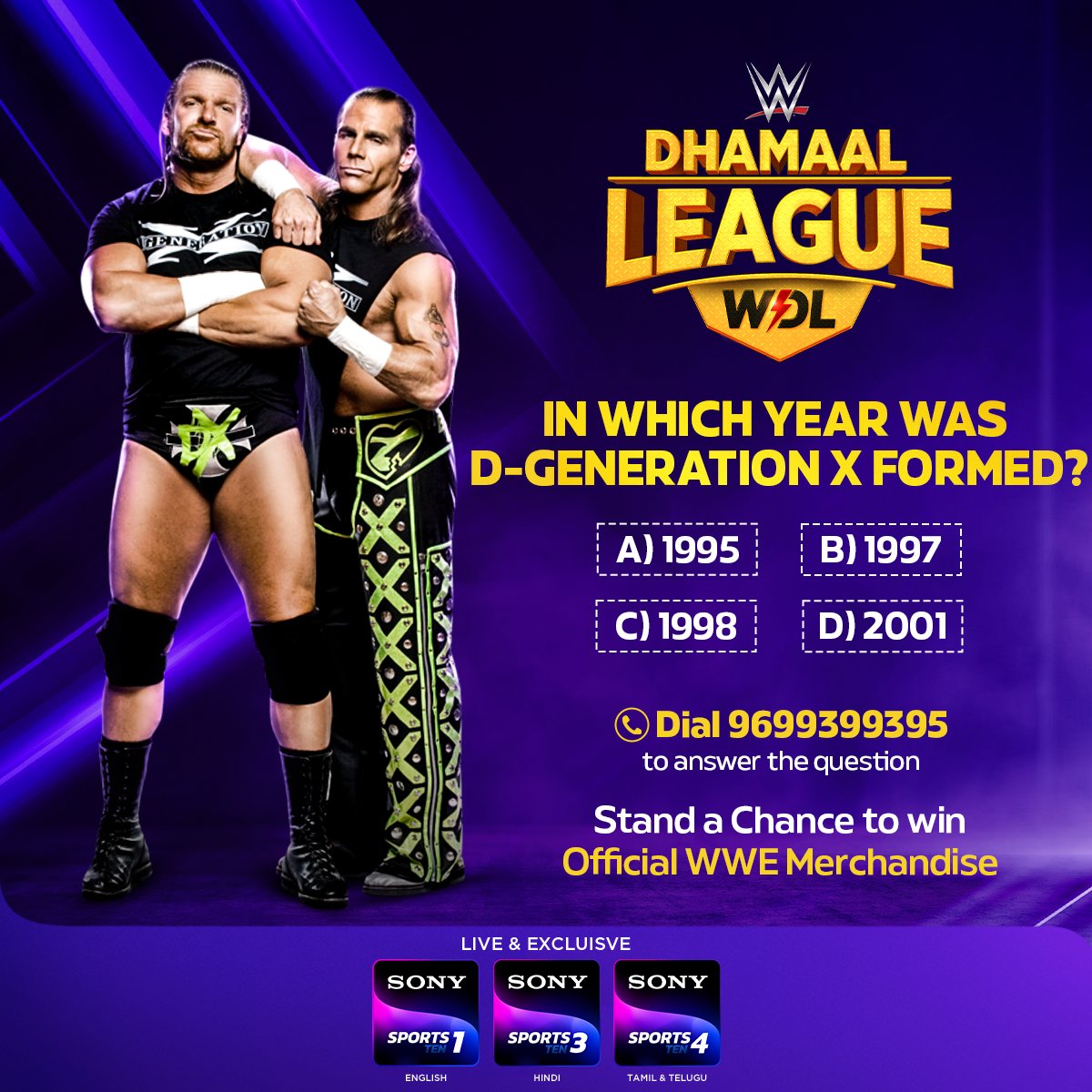 We got 2 words for ya 👉 Guess it 😜

#SonySportsNetwork #WWE #WWEIndia #WWEDhamaalLeague | @WWE @WWEIndia