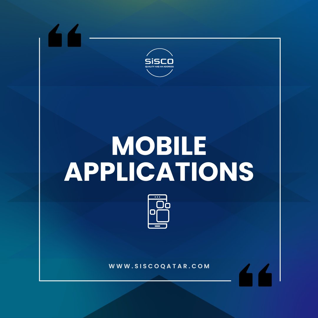 🌐 Sisco Qatar: Transforming Visions into Seamless Mobile Experiences! 📱✨
Embark on a journey of innovation with Sisco Qatar's bespoke mobile application solutions! 
#SiscoQatar #MobileApplications #InnovationUnleashed #DigitalTransformation #FutureTech #qatar #Qatar2024