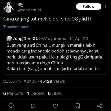 SoundOfYogi's tweet photo. @DivHumas_Polri Halo @DivHumas_Polri 

Ini anak beneran dibiarin aja setelah ngetwit kebencian terhadap suku bangsa di Indonesia?

Mana kerjamu polisi???

Haloo? https://t.co/7Ese1nHrYV