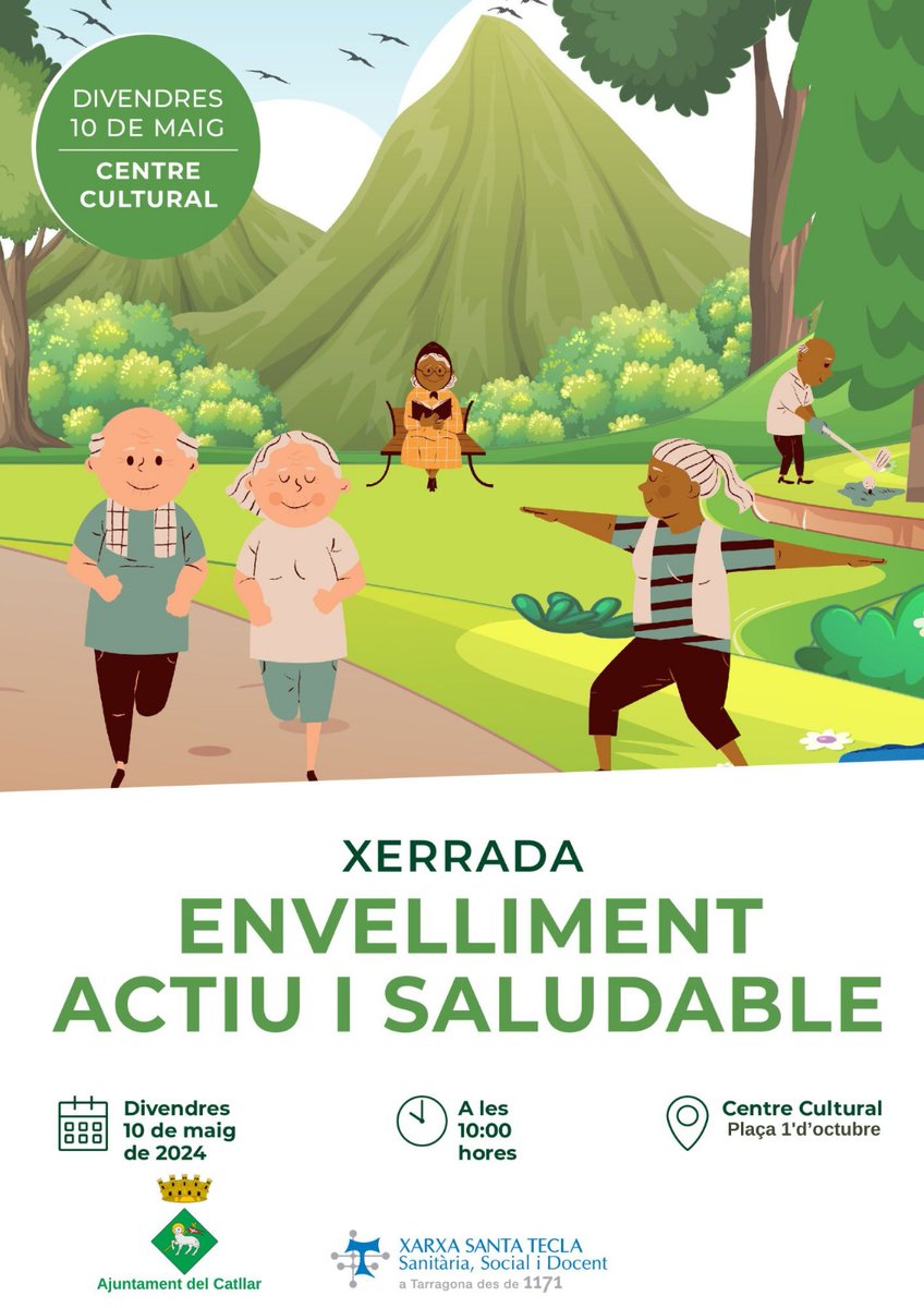 📌 Vols conèixer més sobre l'envelliment saludable? Aquesta xerrada t'interessa 👇