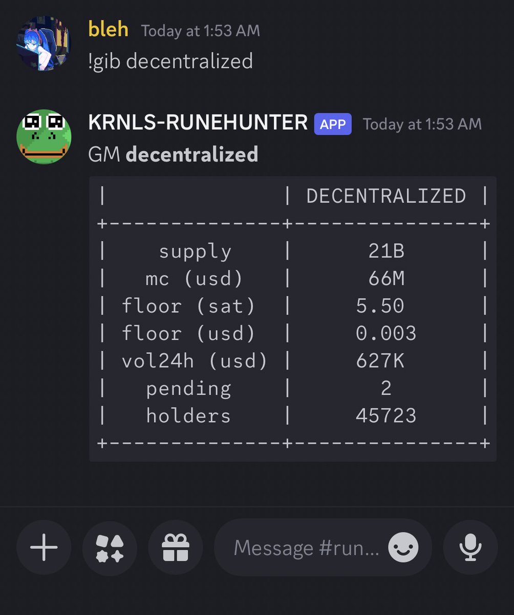 findbleh's tweet photo. GM #RUNHUNTER wats the flooor?
★ @findbleh to adopt a hunter in yos discord! ★
#Runes $BTC
@Origami_hands @web3pingu @basedartists @BillyBitcoins https://t.co/zFcBeiEIms