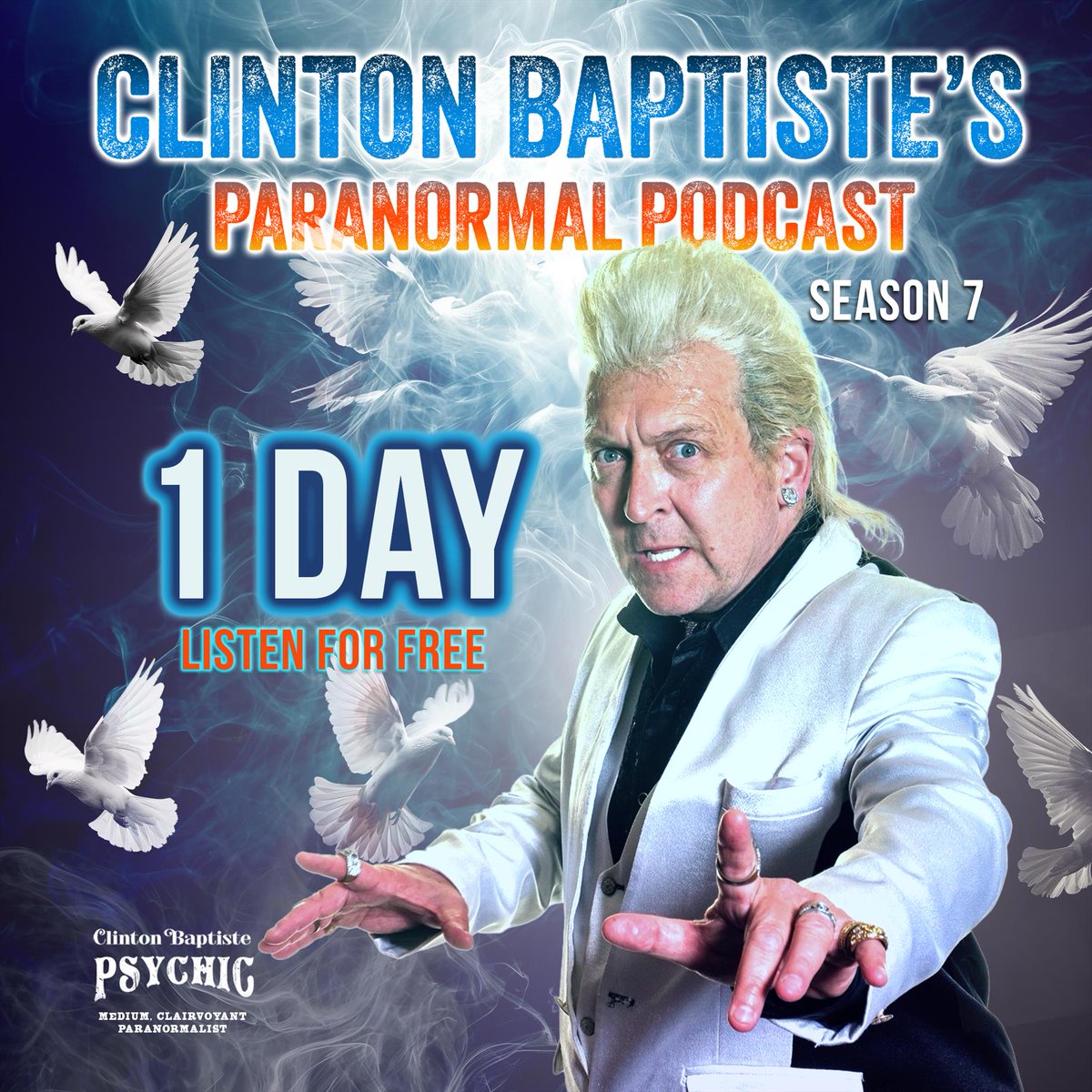 Just one more day until the grand unveiling! 🎉 May the 3rd is nearly here, and so is the next chapter of the Clinton Baptiste Paranormal Podcast. Prepare to open your mind's eye... Listen for free at patreon.com/clintonbaptiste #3rdeye