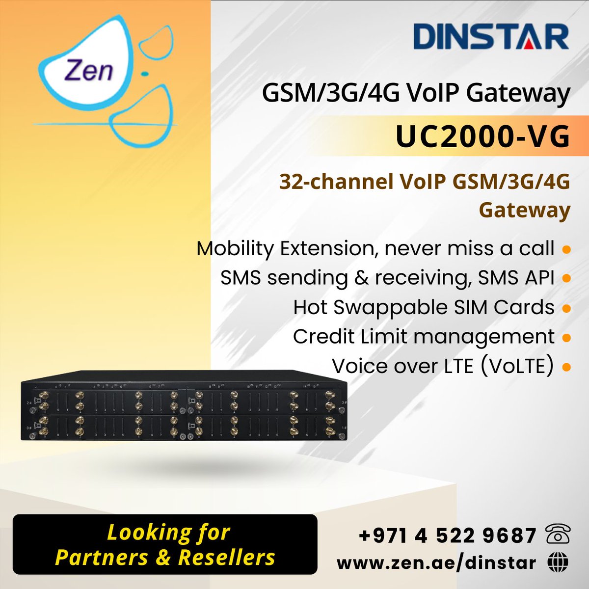 #dinstar UC2000-VG GSM/3G/4G VoIP Gateway
32-channel VoIP GSM/3G/4G VoIP Gateway
Looking for partners & resellers

smpl.is/8ky70

#3cx #zenitdxb #zenit #businesscommunication #dubaistartup #3cxhosting #simhosting #saudistartups