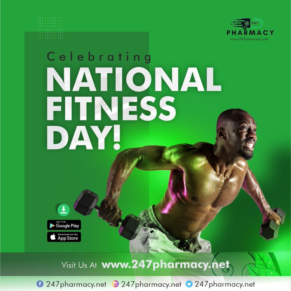 Celebrating National Fitness Day!

Stay active and keep fit for a healthier you. Explore our range of fitness and wellness products to support your journey.

#Fitness #nationalfitnessday #stayactive #healthylifestyle #247pharmacy