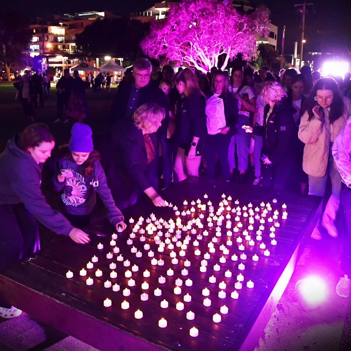 The Sunshine Coast community has stood together at Cotton Tree to mark Domestic and Family Violence Prevention Month (May) at the Candlelight Vigil and March. Thank you to everyone who attended 💜 Read more here 👉 oursc.com.au/community/coas…