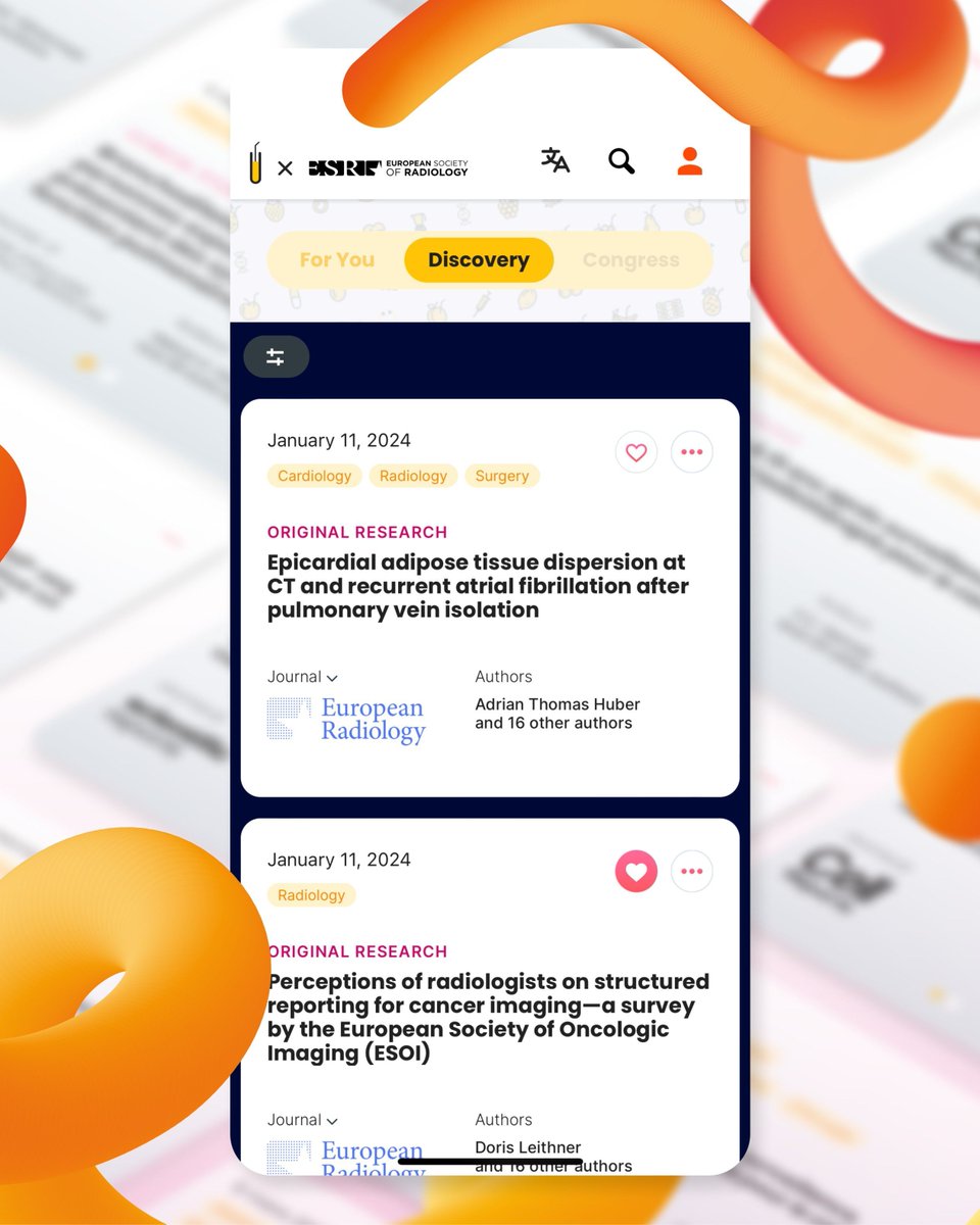 Stay ahead of the curve with our ESR Membership exclusive benefit: access to the Juisci x ESR Feed! 🌟The AI-powered app sifts through high-impact factor journals, delivering curated, summarized, & trustworthy medical literature right to your fingertips. 📚✨Don't miss out! 💼🔬