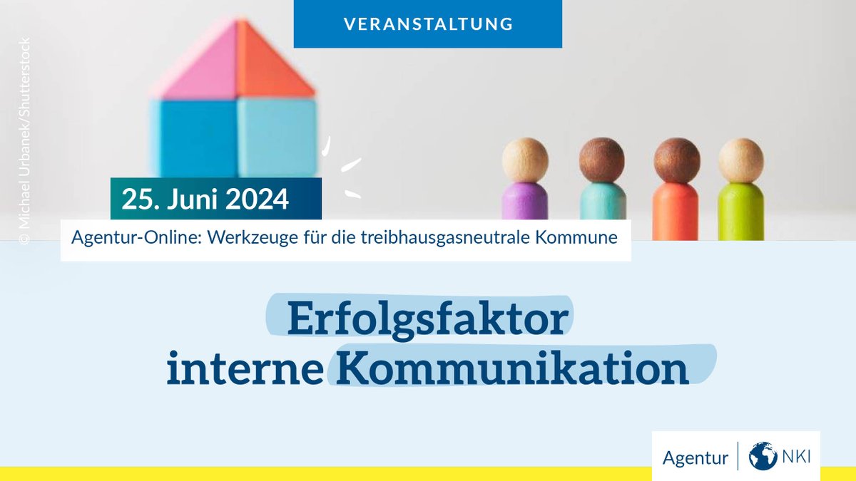 Sie wollen Ihre Kolleg*innen mitnehmen und zum #Klimaschutz motivieren? 💚 Das Webinar der Agentur für #kommunalen Klimaschutz gibt praxisnahe Tipps für einen klimasensiblen Arbeitsalltag in der Kommunalverwaltung. ✏️Jetzt anmelden & dabei sein: ow.ly/yowh50RqLZb