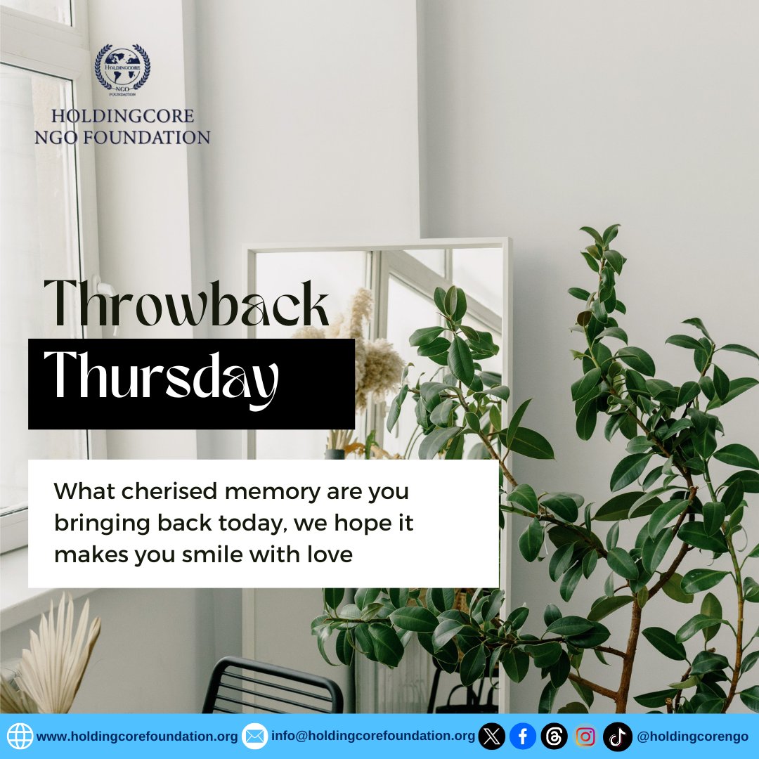 Take a trip down memory lane! What awesome moments from so far this year bring a smile to your face? Share your favorite memories in the comments below! #ThrowbackThursday #HoldingcoreNGOFoundation