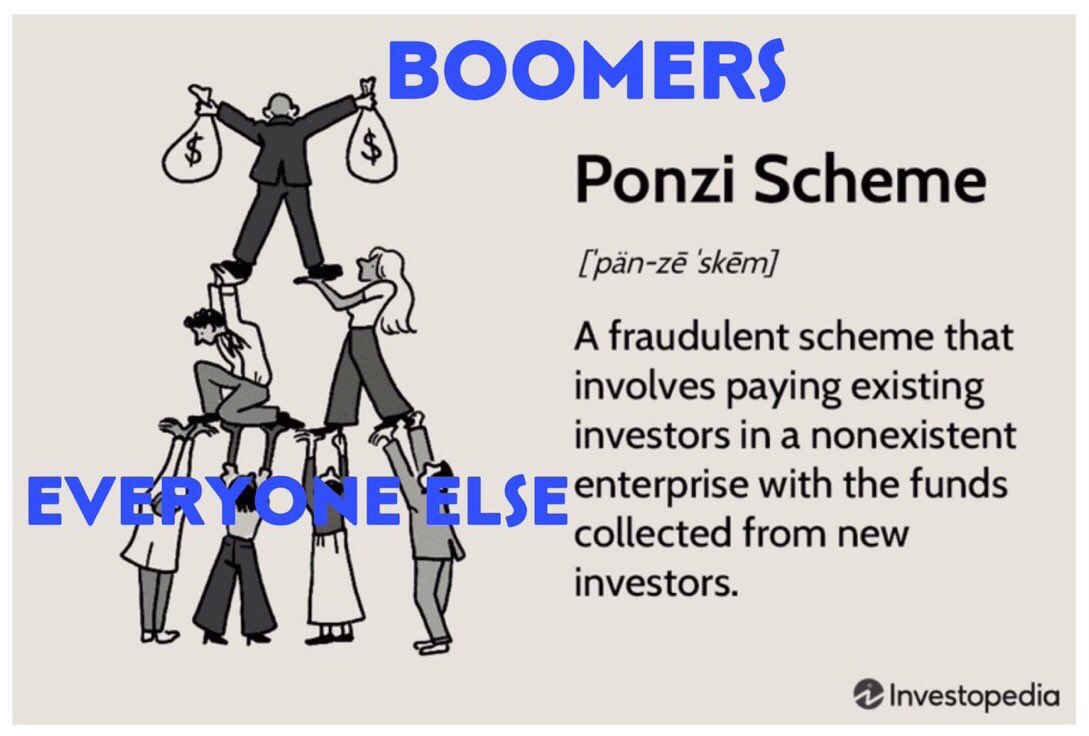 >>>I’m not a regulated certified financial planner like you, but I do have a cycling proficiency certificate which enables me to determine that the UK state pension is a giant Ponzi scheme & they’re already defaulting on their obligations to those at the bottom of the pyramid.