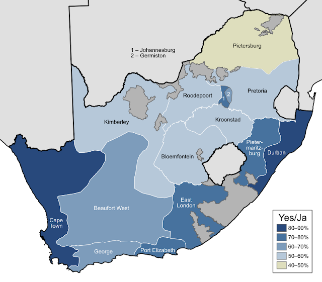 Whites in the WC are so racist that 80% plus voted to remove Apartheid in the early 90s