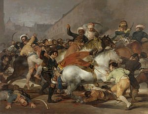 'El 2 de mayo es uno de los tres o cuatro momentos más importantes de la historia de España' F. García de Cortázar Goya hace que el protagonista del cuadro sea el pueblo de Madrid, por eso no gustó a esa desgracia que fue Fernando VII, que no dejó que se mostrara #2deMayo
