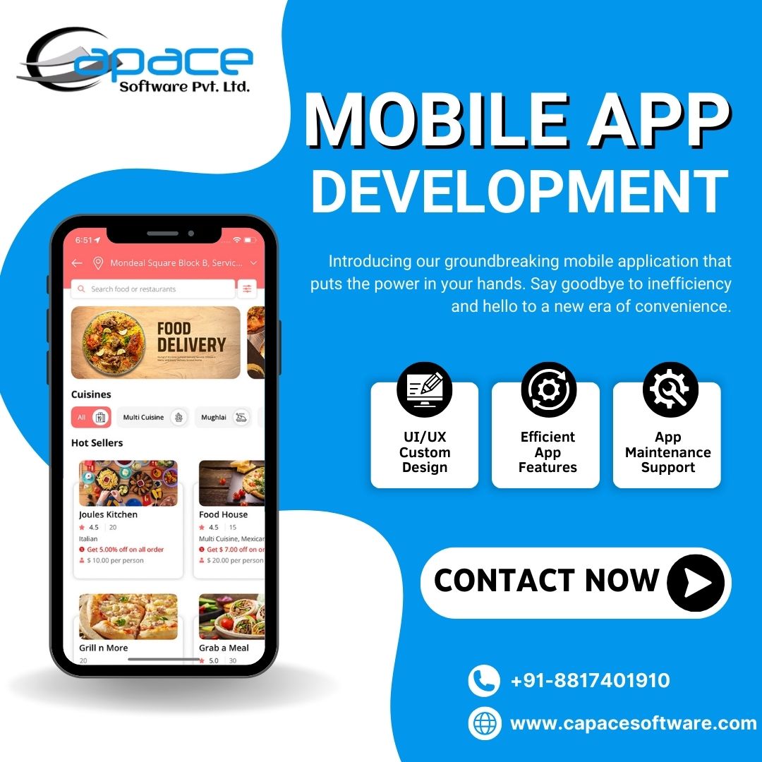 Are you looking to elevate your brand with a top-notch mobile app? Look no further! Our professional mobile app development service is here to take your digital presence to the next level.

#appdevelopment #mobileappdevelopment #appdevelopmentcompany #mobile #development #capace