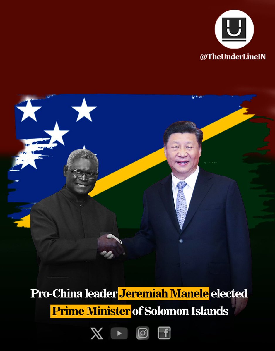 Pro-China leader Jeremiah Manele elected Prime Minister of Solomon Islands

#JeremiahManele #SolomonIslands #China