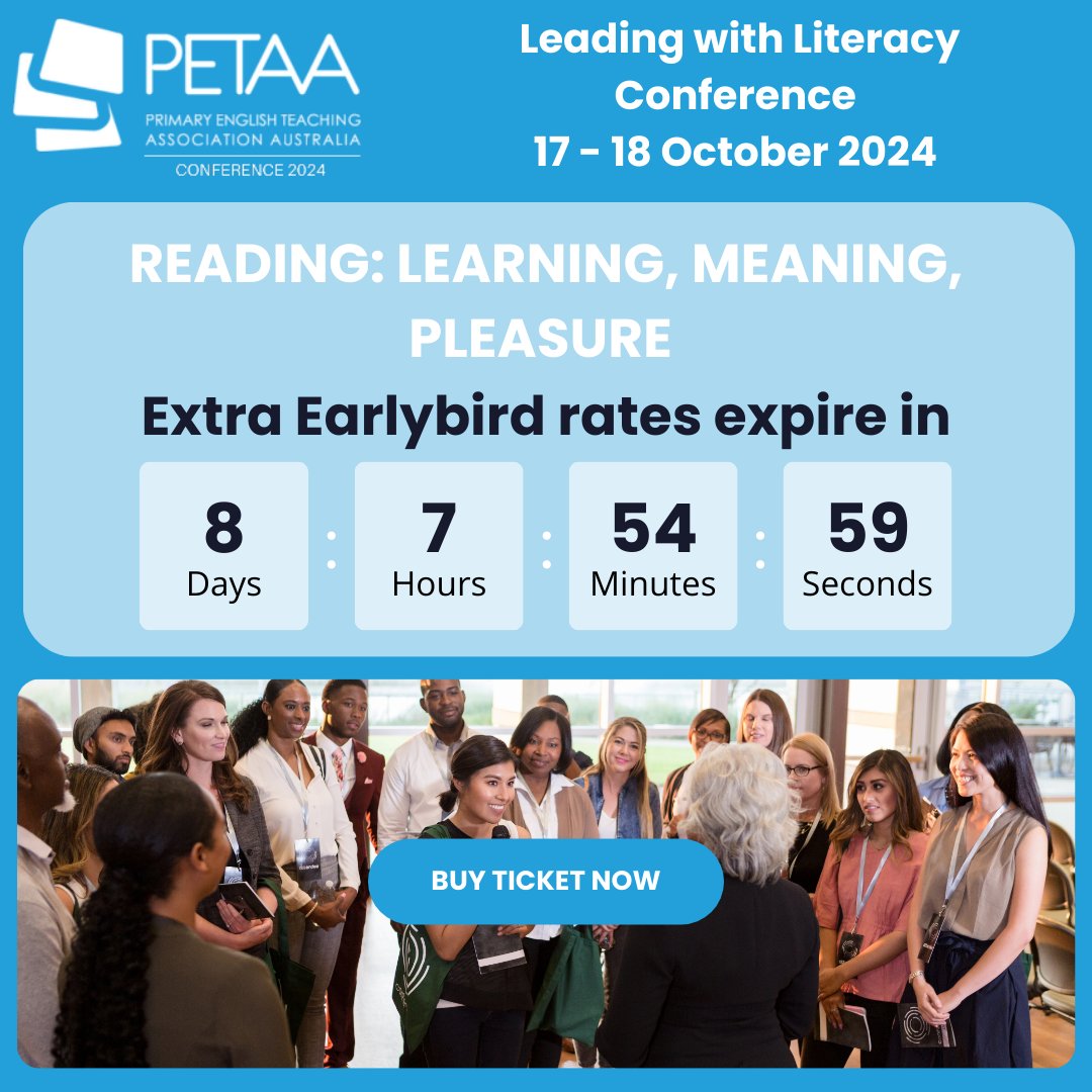 Take advantage of our most-ever discounted rates for this year's Leading with Literacy Conference! Extra early-bird discount ends 10 May - don't miss your opportunity to transform student reading practices. Explore the full agenda & register now! vist.ly/34ut3