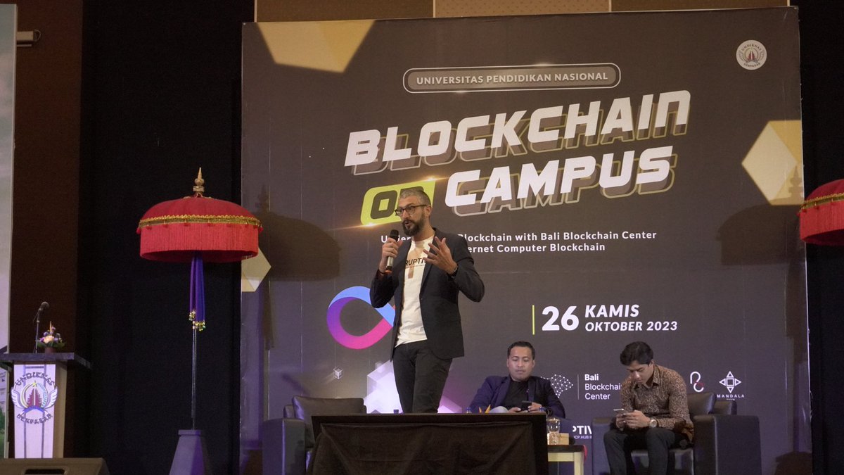 The #future of #Web3 in #Indonesia🇮🇩 is being built on the #InternetComputer🧡

This is what #BlockchainOnCampus have achieved over the last couple of months👇

➡️ Over 1000 students involved
➡️ Nearly 50 smart contracts deployed
➡️ 10 partnered universities

Real #innovation…