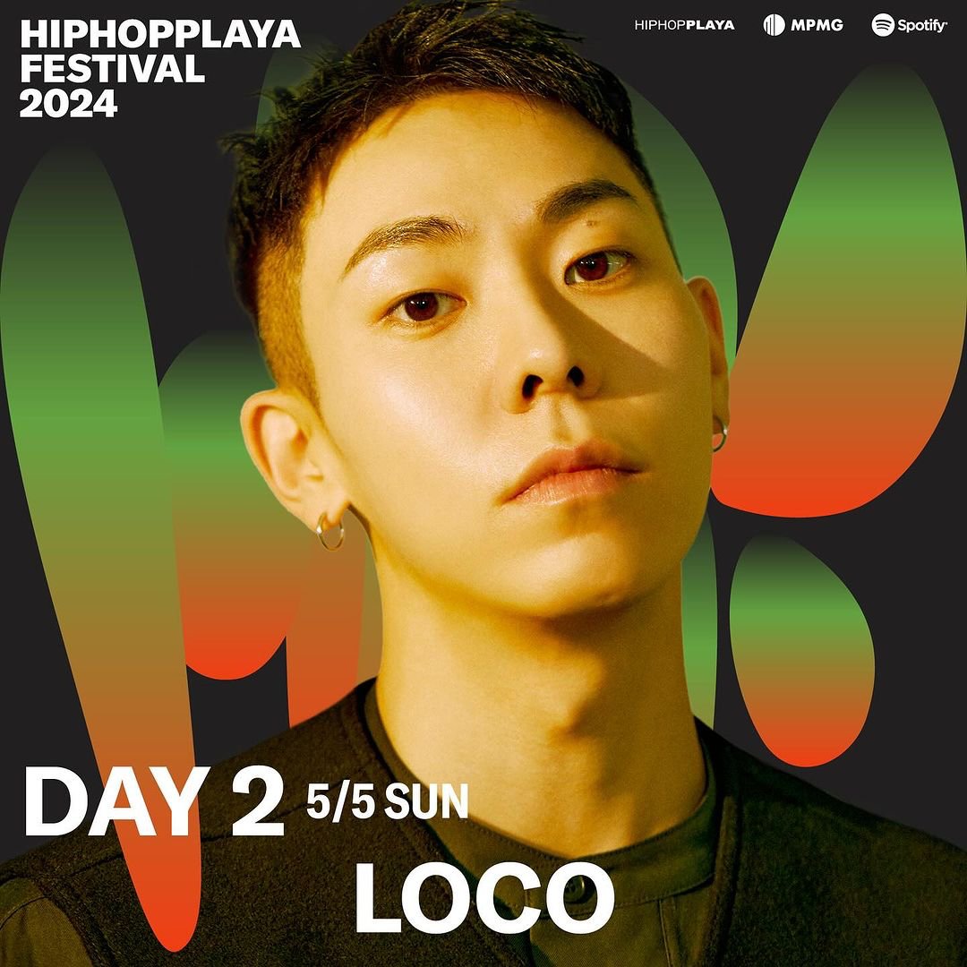 AOMGOFFICIAL's tweet photo. [쿠기 (Coogie), 로꼬 (Loco)]

HIPHOPPLAYA FESTIVAL 2024

*일자: 2024년 5월 4일(토) ~ 5일(일)
*장소: 서울 난지한강공원  

DAY 1 (5/4 SAT) - 쿠기 (Coogie)
DAY 2 (5/5 SUN) - 로꼬 (Loco)

@coogie #쿠기 #Coogie
@satgotloco #로꼬 #Loco
@hiphopplaya #힙플페 #힙합플레이야페스티벌
#AOMG https://t.co/HLYyXHYw9h