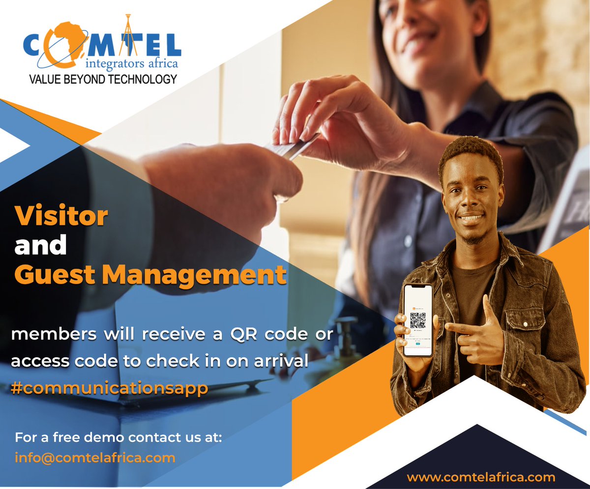 Contact info@comtelafrica.com to request a demo of our resource booking service #communicationsapp

#visitormanagement  #banks #hospitals #microfinance #insurancecompanies #auditfirm #saccos #bettercommunication #business #FreeDemo